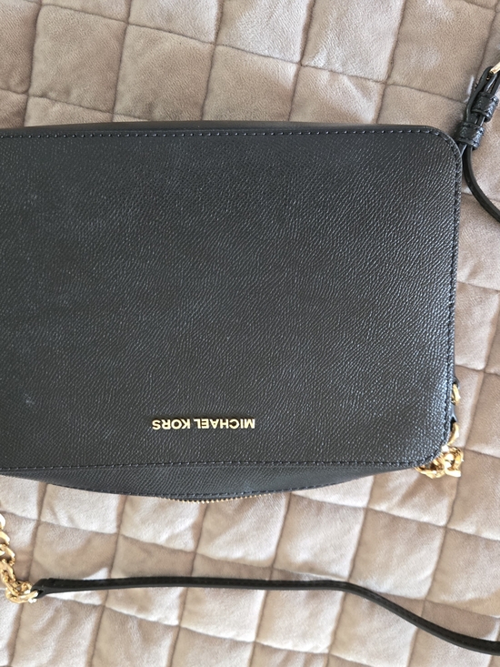 Michael Kors Handbags - Michael Kors Jet Set Travel Black Saffiano Leather Crossbody